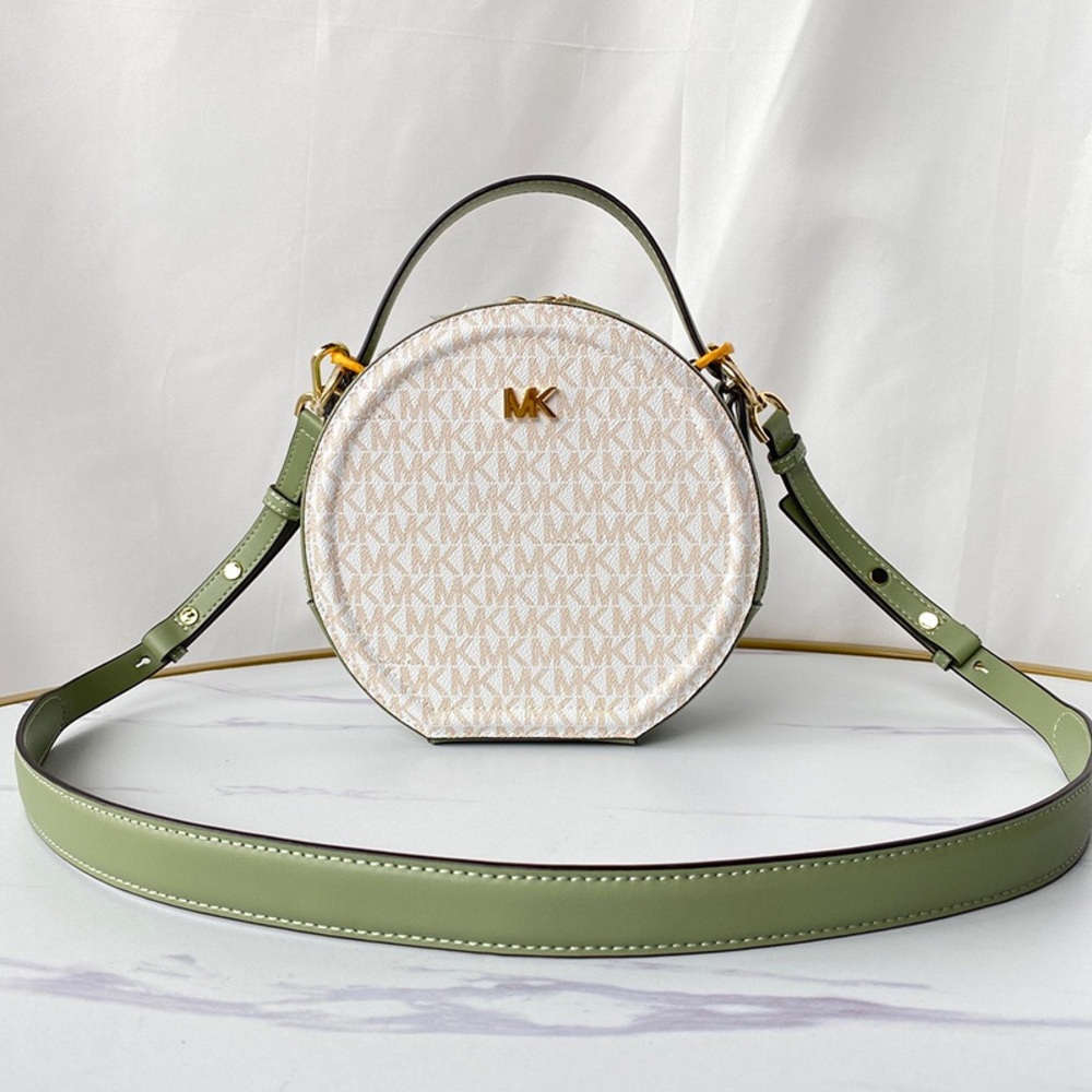 Michael Kors Delaney White Logo Crossbody Bag - Picture 2 of 6